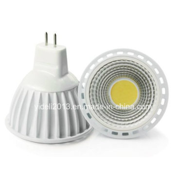 MR16 5W 1xcob 450lm White 6000-6500k LED Spot Lights (DC 12V)